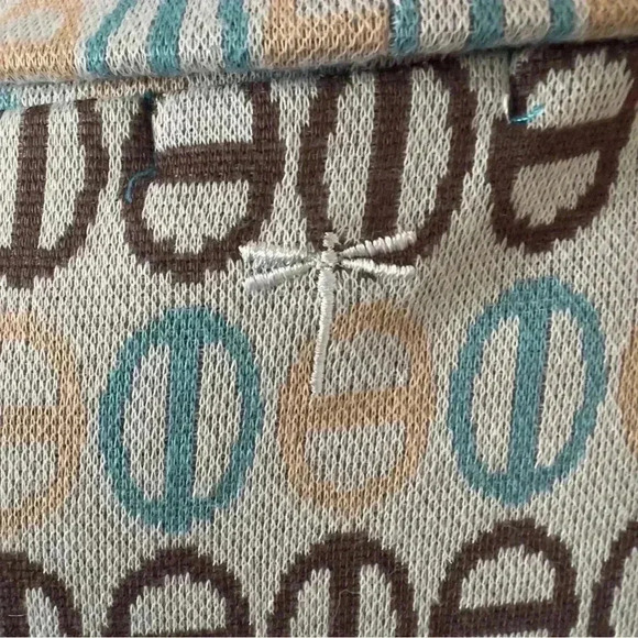 Tyler Boe Kim Knit Dress - Blue Geometric - Size Small - Picture 3 of 8